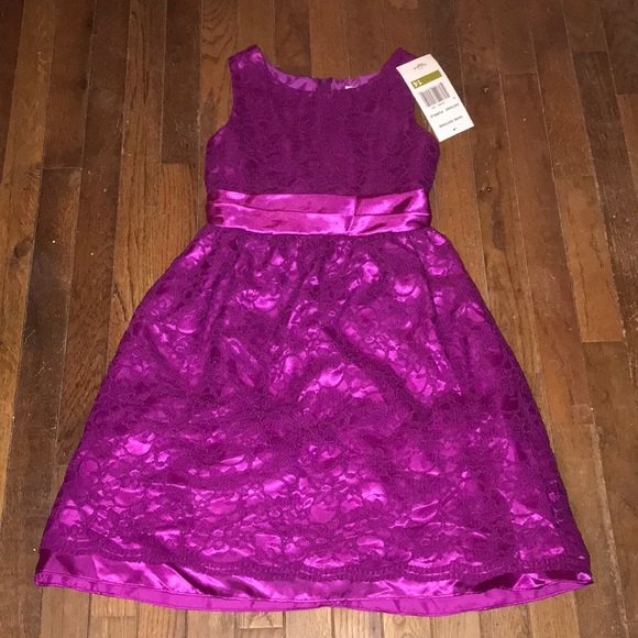 Rare Editions Girls Purple Dress